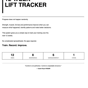 12-WEEK LIFT TRACKER